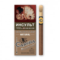 Сигариллы c деревянным мундштуком CARIBA Natural/1 кор. х 60 пач. х 4 шт. ,